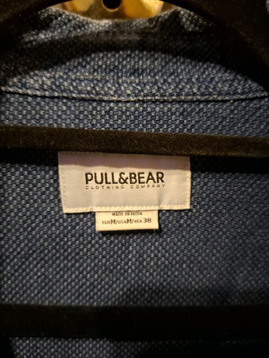 Blue denim-style shirt Pull & Bear like new