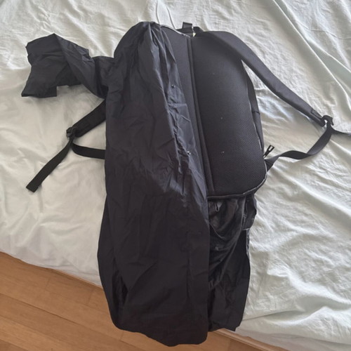 Tommy Hilfiger navy blue waterproof backpack with laptop compartment