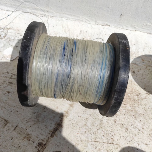 Fishing line spool used transparent/blue