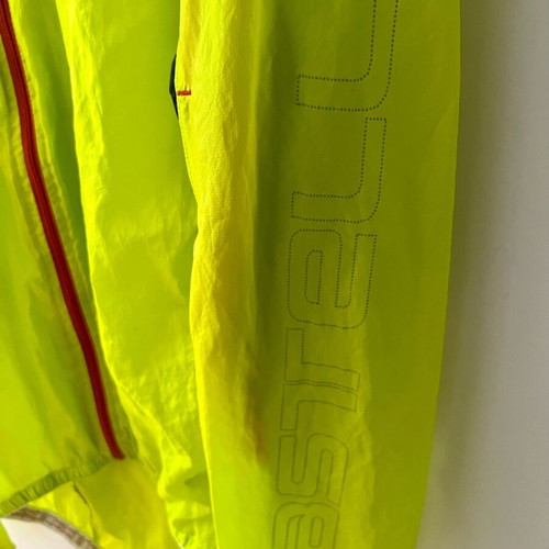 Castelli Velo windjacket men's size L, green and yellow