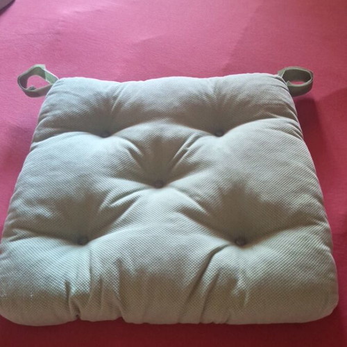 Chair cushions used, set of 3, 35-40 cm width