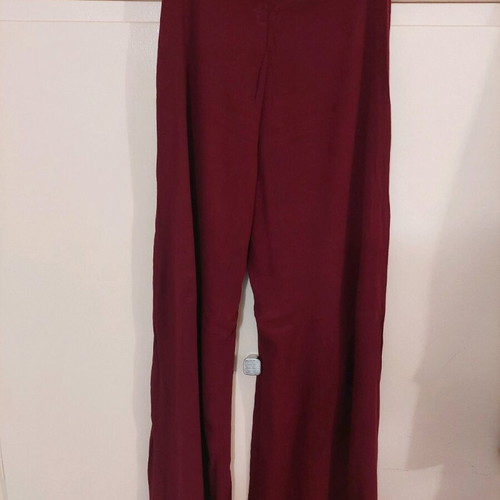 Burgundy palazzo pants like new, summer, size M Pull & Bear