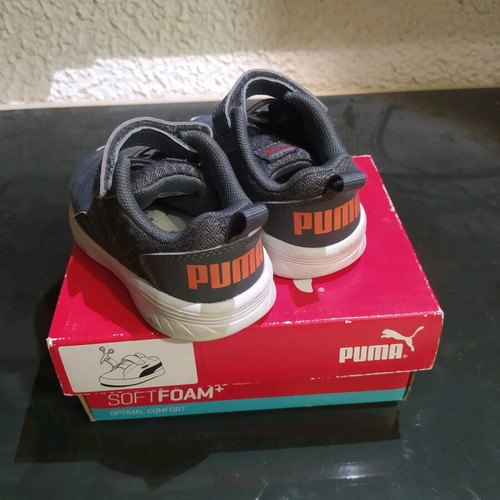 Puma gray size 21 like new, in box