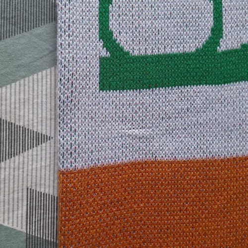 Fan scarf Slovakia Ireland used, double-sided football design