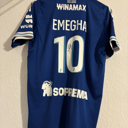 Emanuel Emegha Jersey with Autograph Strasbourg Size M New Authentic