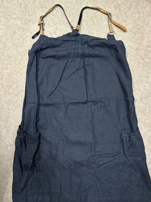 Black dress used with brown straps, size S