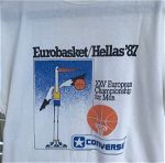1987 ευρωμπασκετ t-shirt Eurobasket Hellas 1987