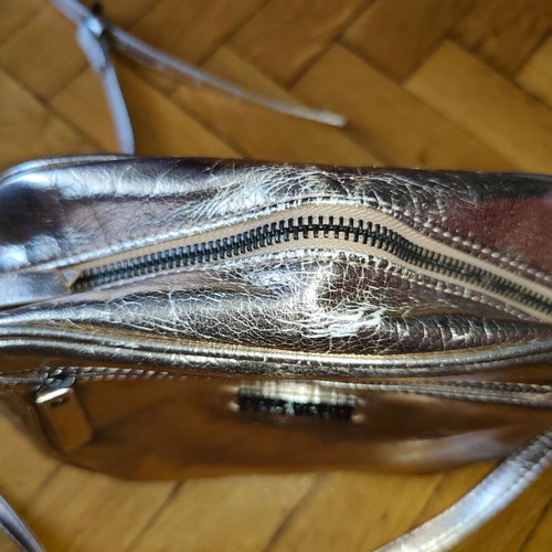 Superdry small shoulder bag used, gold color
