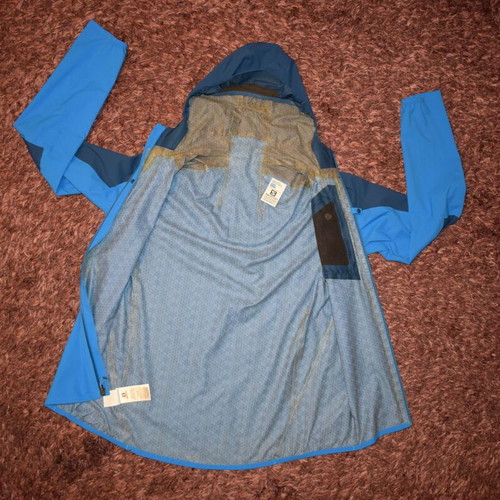 Salomon Advanced Skin Dry Jacket Men size L like new, blue, waterproof
