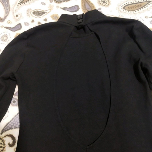 Black short dress medium used with open back