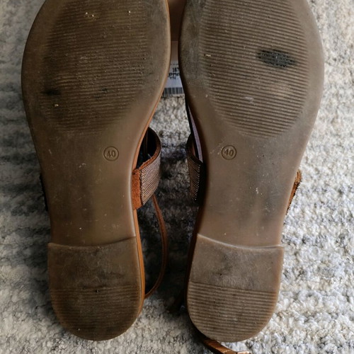 Tsakiris Mallas sandals tan like new, size 40