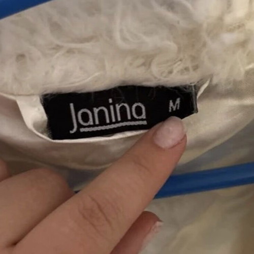 White fur vest Janina like new, size M