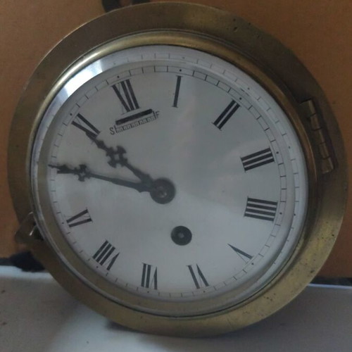 Schatz Royal Mariner ship's bell wall clock analog like new