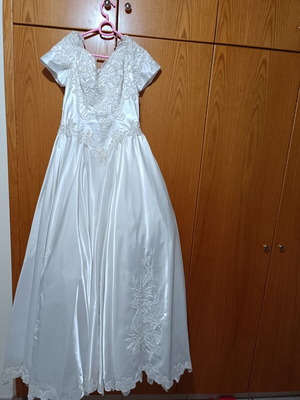 simple dresses beach wedding Simple White Spaghetti Strap Backless Beach Wedding Dresses, AB1522   AlineBridal