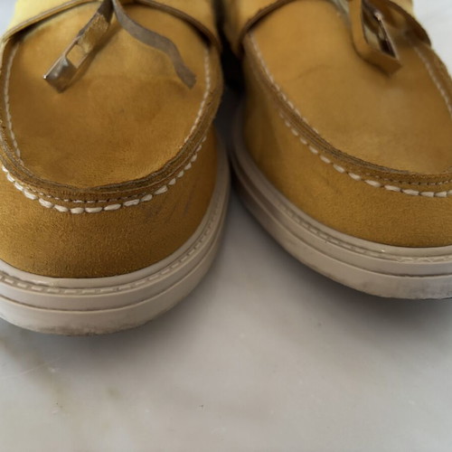 Women's moccasins like new, yellow, size 38