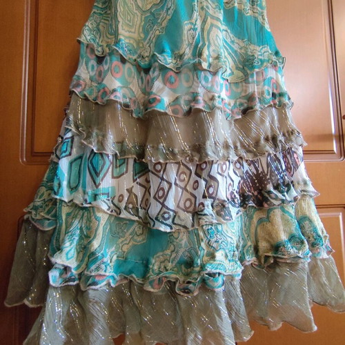 Rene Dehry dress colorful, size L, like new