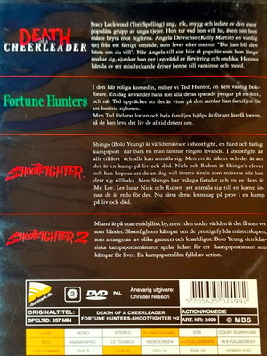 Συλλογή DVD ταινιών δράσης: Death of a Cheerleader, Fortune Hunters, Shootfighter 1 & 2