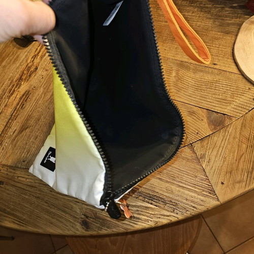 Toiletry bag used, multicolored, 33cm×25cm, very spacious