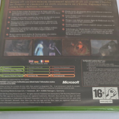 Xbox Knights of the Temple Infernal Crusade sealed game