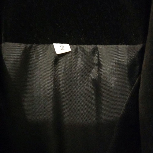 PRICE DROP: NEW VELVET BLACK COAT WITH GOLD PLATED BUTTONS.