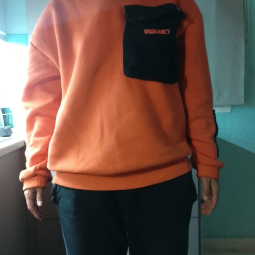 Vagrancy long-sleeve shirt almost new, medium size, orange