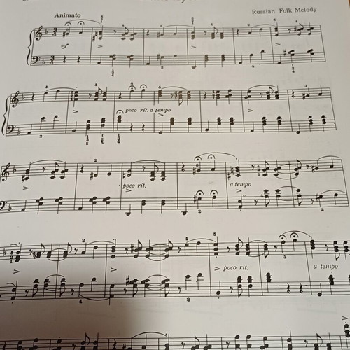Piano Pieces for Children sheet music used, English edition