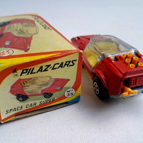 Pilaz Space Car metal die cast toy car new from 70s