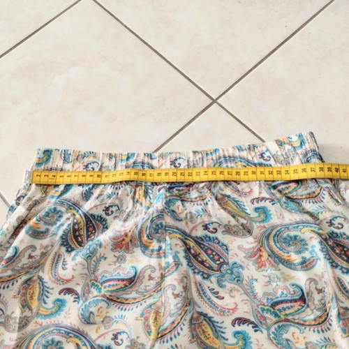 Badila Palazzo Pants Paisley Print Wide Leg Size L Like New