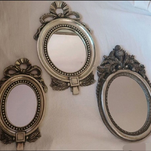 Antique mirrors used from the 60s, set of 3 pieces