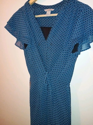 Winter lightweight dress blue H&M like new size M