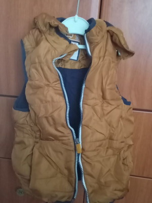 Orchestra kids sleeveless vest like new, black and brown, size 116 cm