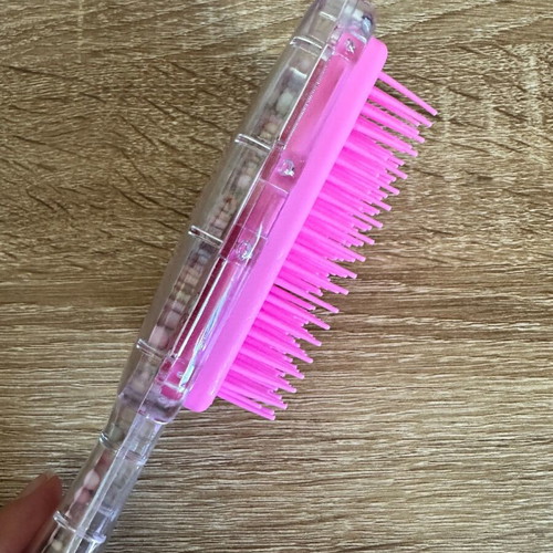 Unicorn kids hairbrush pink new with moving beads