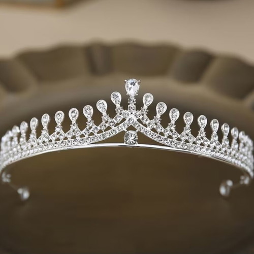 Tiara with Crystal Rhinestones for Bride, New