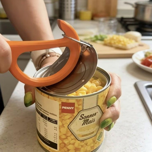 Can Opener new, hard plastic with hanging hole