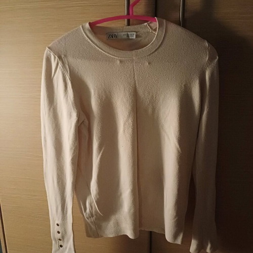 Zara t-shirt used, size S, beige