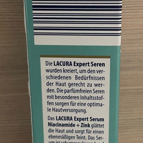 Lacura Skin Expert Serum Niacinamide + Zinc 60 ml new
