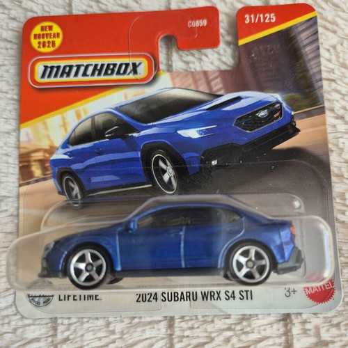 2024 Subaru WRX S4 STI Matchbox toy car new, blue
