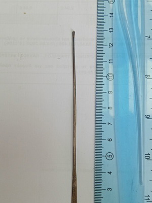 Prym USA Sterling Silver Military Bullet Probe used, medical antique