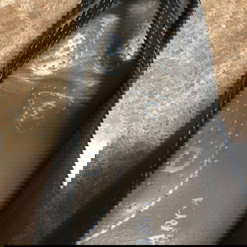 Γόβες Senza Marca μεταχειρισμένες, μαύρες, γνήσιο δέρμα, μέγεθος 38