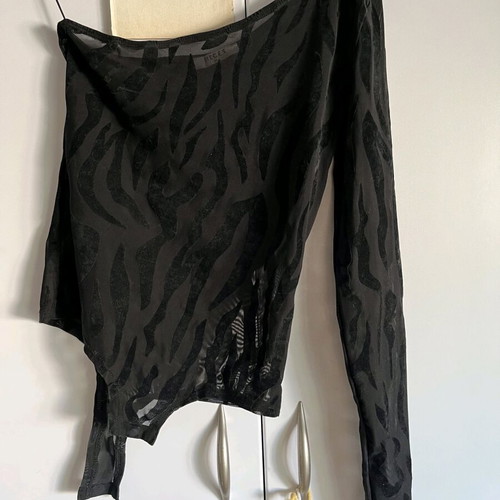Cthru Zebra bodysuit used, black, size S