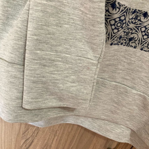 Stradivarius women's long-sleeve blouse used, gray, size S