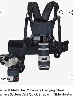 Γιλέκο μεταφοράς για 2 DSLR φωτογραφικές μηχανές ολοκαίνουργιο