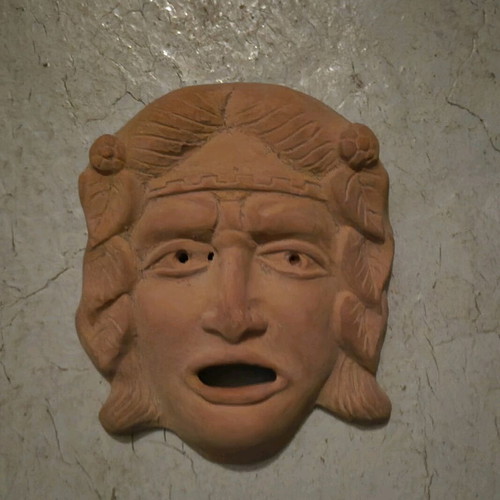 Clay decorative mask like new for wall and more