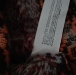 Mango sweater new with tags, brown and red