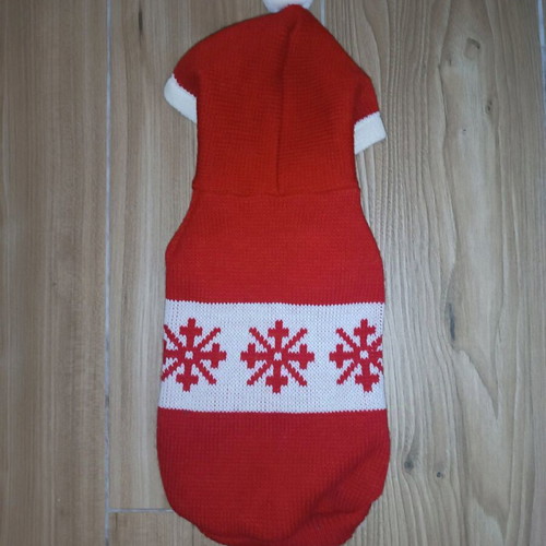 Dog sweater with hood for small breeds new