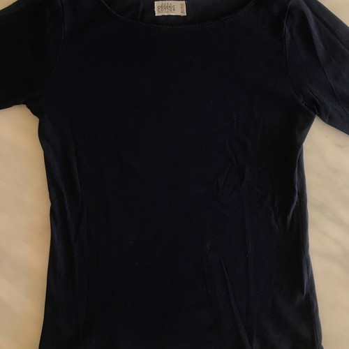 Zara blue top with short sleeves, size M, like new