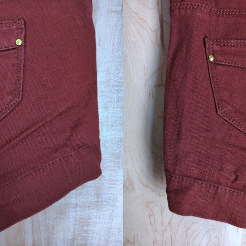 Tally Weijl brick red denim shorts used, size 40