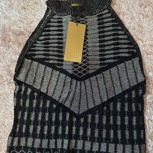 H&M glam set metallic evening new