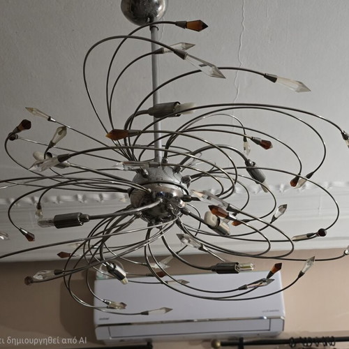 Ceiling lights, set of 2, adjustable height