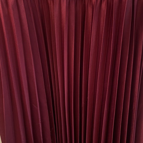 Zara pleated dress, burgundy